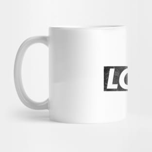 LGBT Black box logo distressed Mug